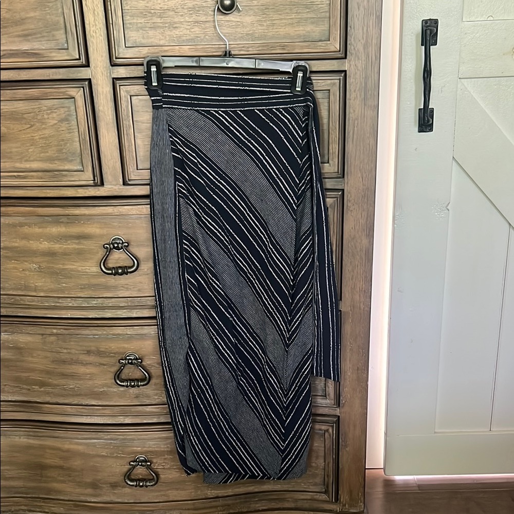 Striped Navy and White Women's Skirt